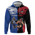 Custom Kangaroos and Bombers Hoodie Together Sporty Style