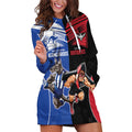 Custom Kangaroos and Bombers Hoodie Dress Together Sporty Style