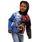 Custom Kangaroos and Bombers Kid Hoodie Together Sporty Style