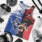 Custom Kangaroos and Bombers Men Tank Top Together Sporty Style
