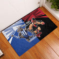 Custom Kangaroos and Bombers Rubber Doormat Together Sporty Style