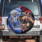 Custom Kangaroos and Bombers Spare Tire Cover Together Sporty Style
