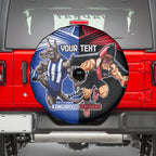 Custom Kangaroos and Bombers Spare Tire Cover Together Sporty Style