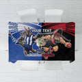 Custom Kangaroos and Bombers Tablecloth Together Sporty Style