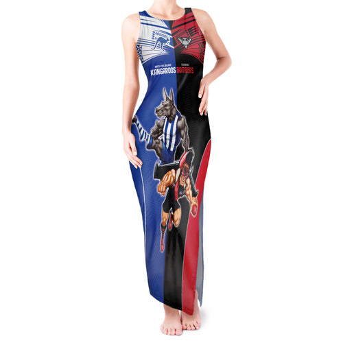 Custom Kangaroos and Bombers Tank Maxi Dress Together Sporty Style
