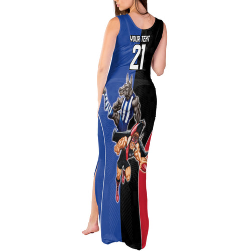 Custom Kangaroos and Bombers Tank Maxi Dress Together Sporty Style
