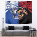 Custom Kangaroos and Bombers Tapestry Together Sporty Style