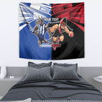 Custom Kangaroos and Bombers Tapestry Together Sporty Style