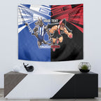 Custom Kangaroos and Bombers Tapestry Together Sporty Style