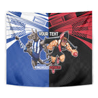 Custom Kangaroos and Bombers Tapestry Together Sporty Style
