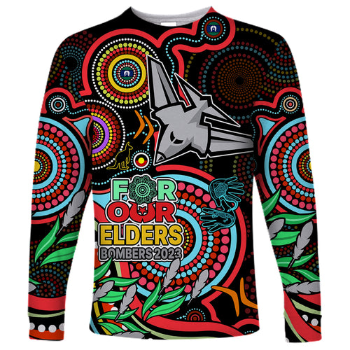 bombers-football-aboriginal-art-long-sleeve-shirt-naidoc-indigenous-tribal