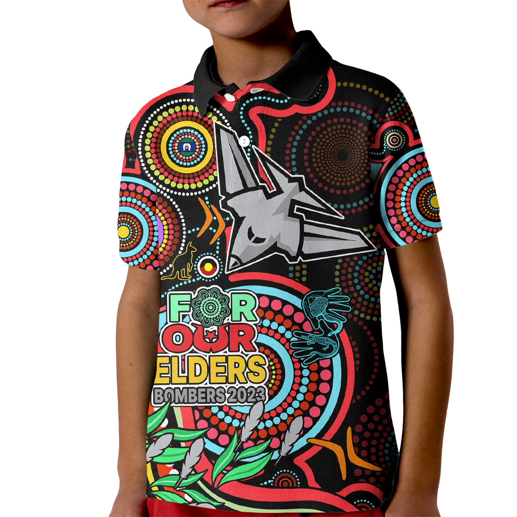 custom-bombers-football-aboriginal-art-kid-polo-shirt-naidoc-indigenous-tribal