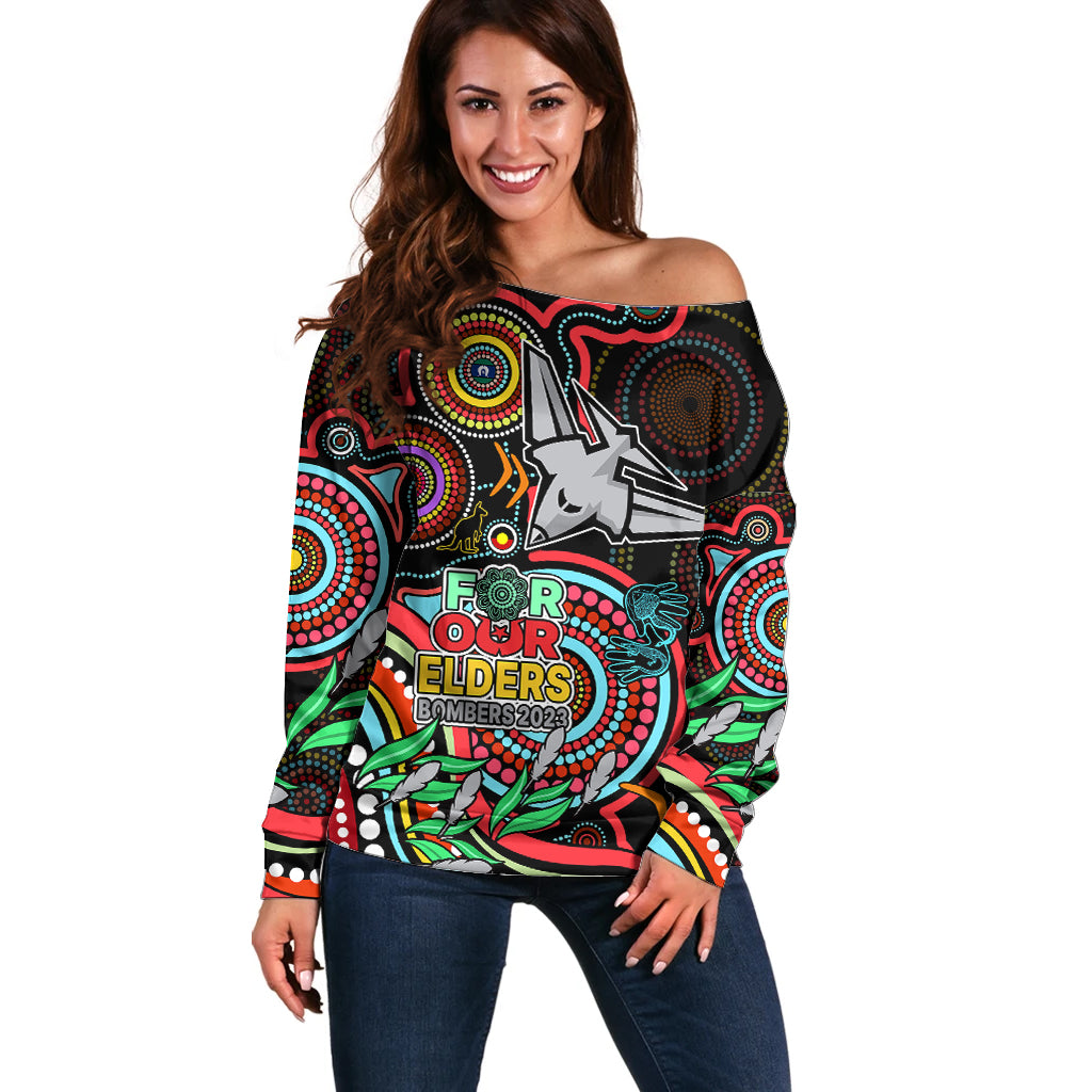 custom-bombers-football-aboriginal-art-off-shoulder-sweater-naidoc-indigenous-tribal