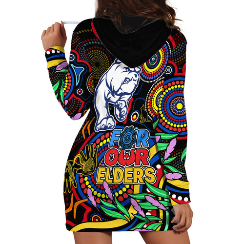 bulldogs-football-aboriginal-art-hoodie-dress-naidoc-indigenous-tribal