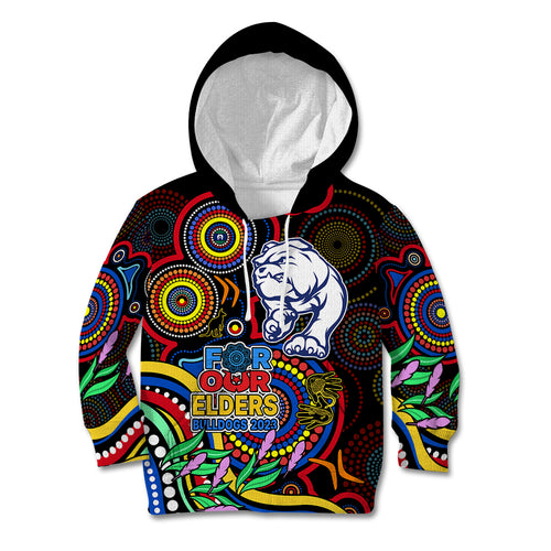 bulldogs-football-aboriginal-art-kid-hoodie-naidoc-indigenous-tribal