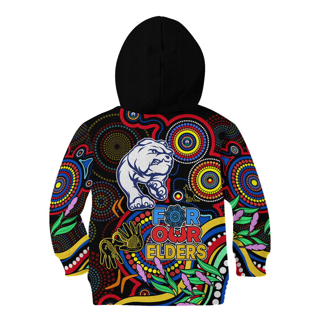 bulldogs-football-aboriginal-art-kid-hoodie-naidoc-indigenous-tribal