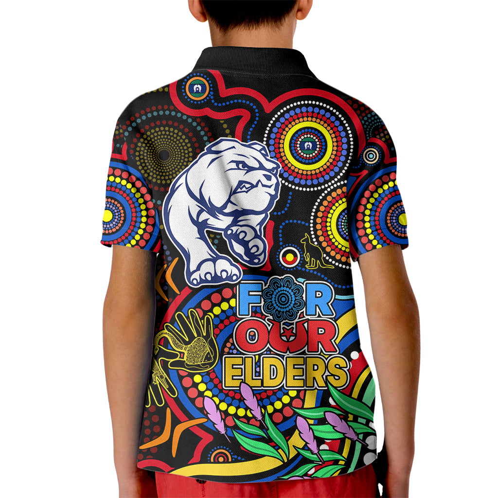 bulldogs-football-aboriginal-art-kid-polo-shirt-naidoc-indigenous-tribal
