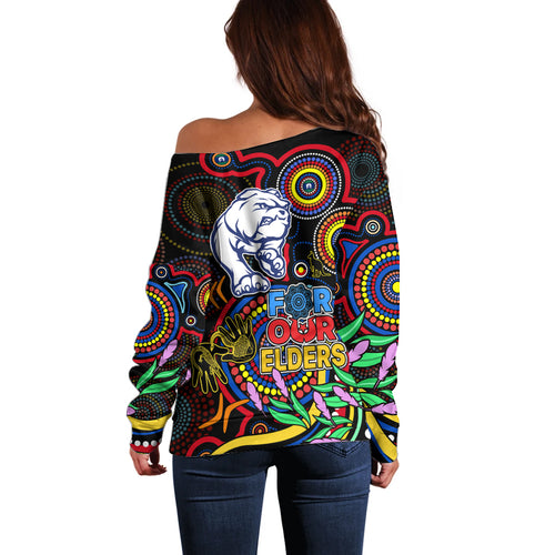 bulldogs-football-aboriginal-art-off-shoulder-sweater-naidoc-indigenous-tribal