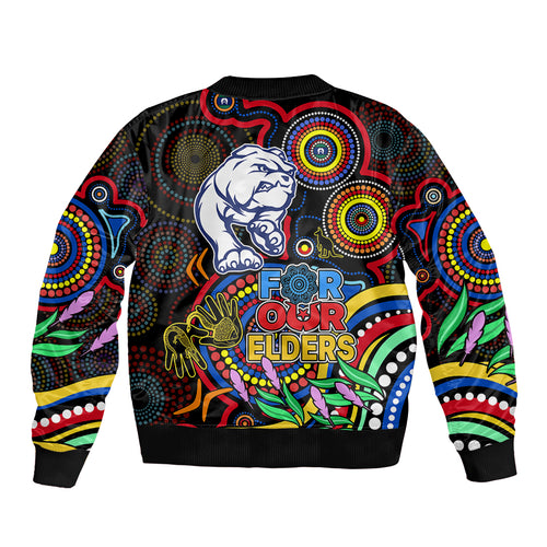 bulldogs-football-aboriginal-art-sleeve-zip-bomber-jacket-naidoc-indigenous-tribal