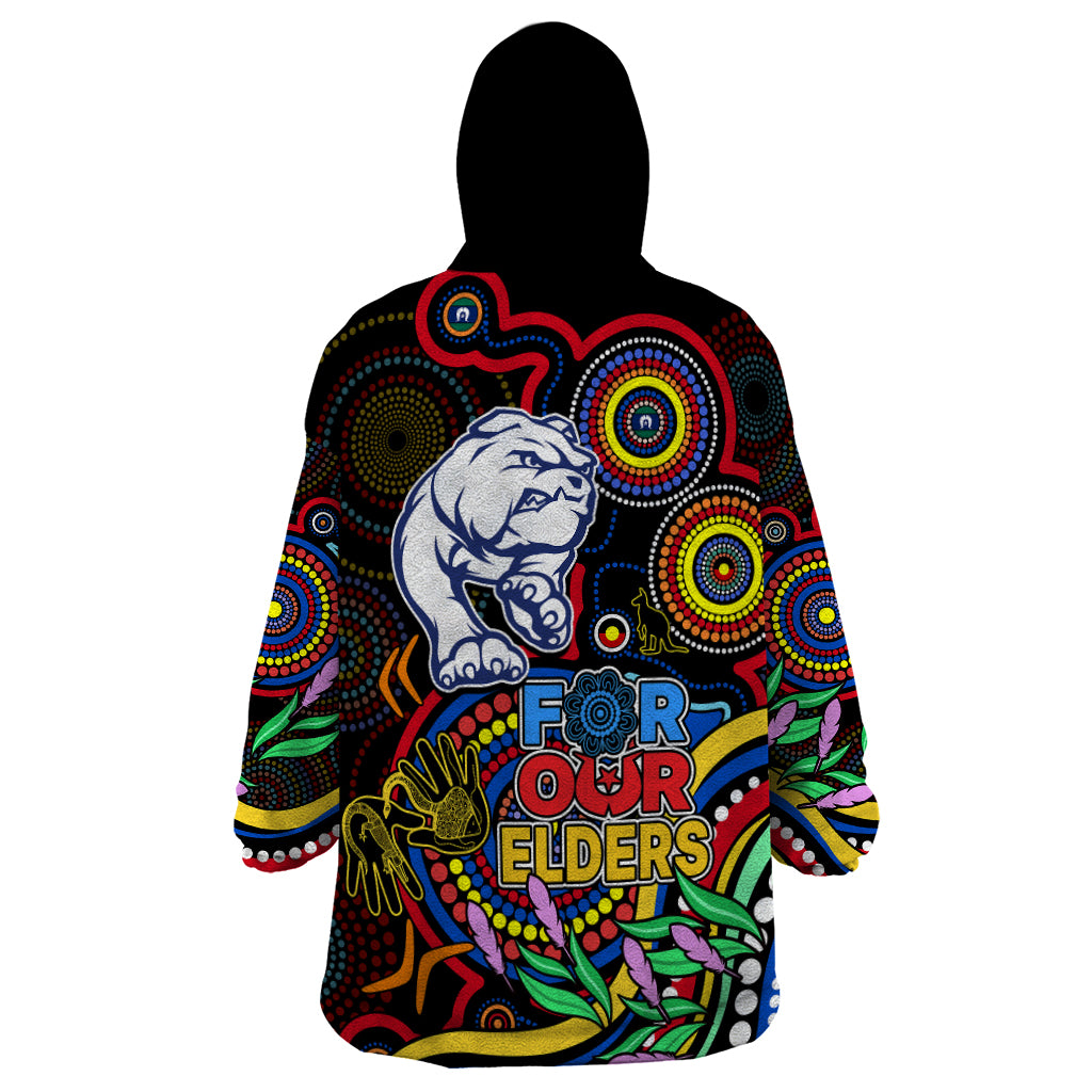 bulldogs-football-aboriginal-art-wearable-blanket-hoodie-naidoc-indigenous-tribal