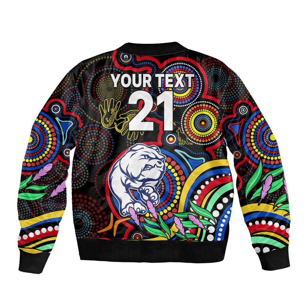 custom-bulldogs-football-aboriginal-art-bomber-jacket-naidoc-indigenous-tribal