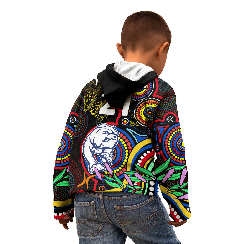 custom-bulldogs-football-aboriginal-art-kid-hoodie-naidoc-indigenous-tribal
