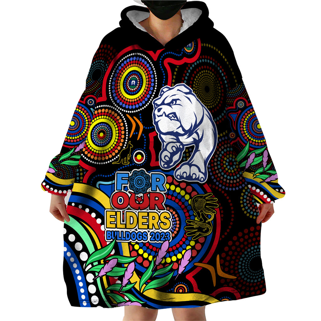 custom-bulldogs-football-aboriginal-art-wearable-blanket-hoodie-naidoc-indigenous-tribal