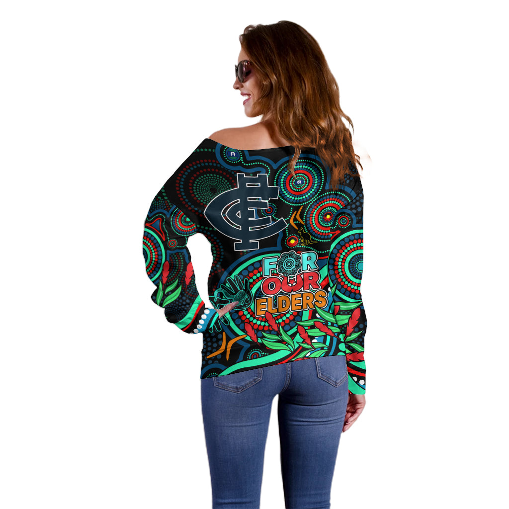 carlton-blues-football-aboriginal-art-off-shoulder-sweater-naidoc-indigenous-tribal