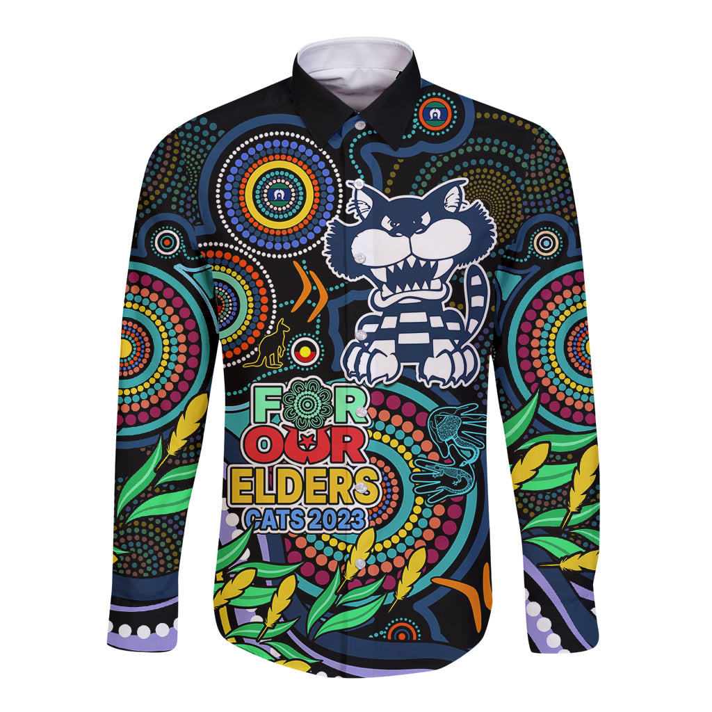 cats-football-aboriginal-art-long-sleeve-button-shirt-naidoc-indigenous-tribal