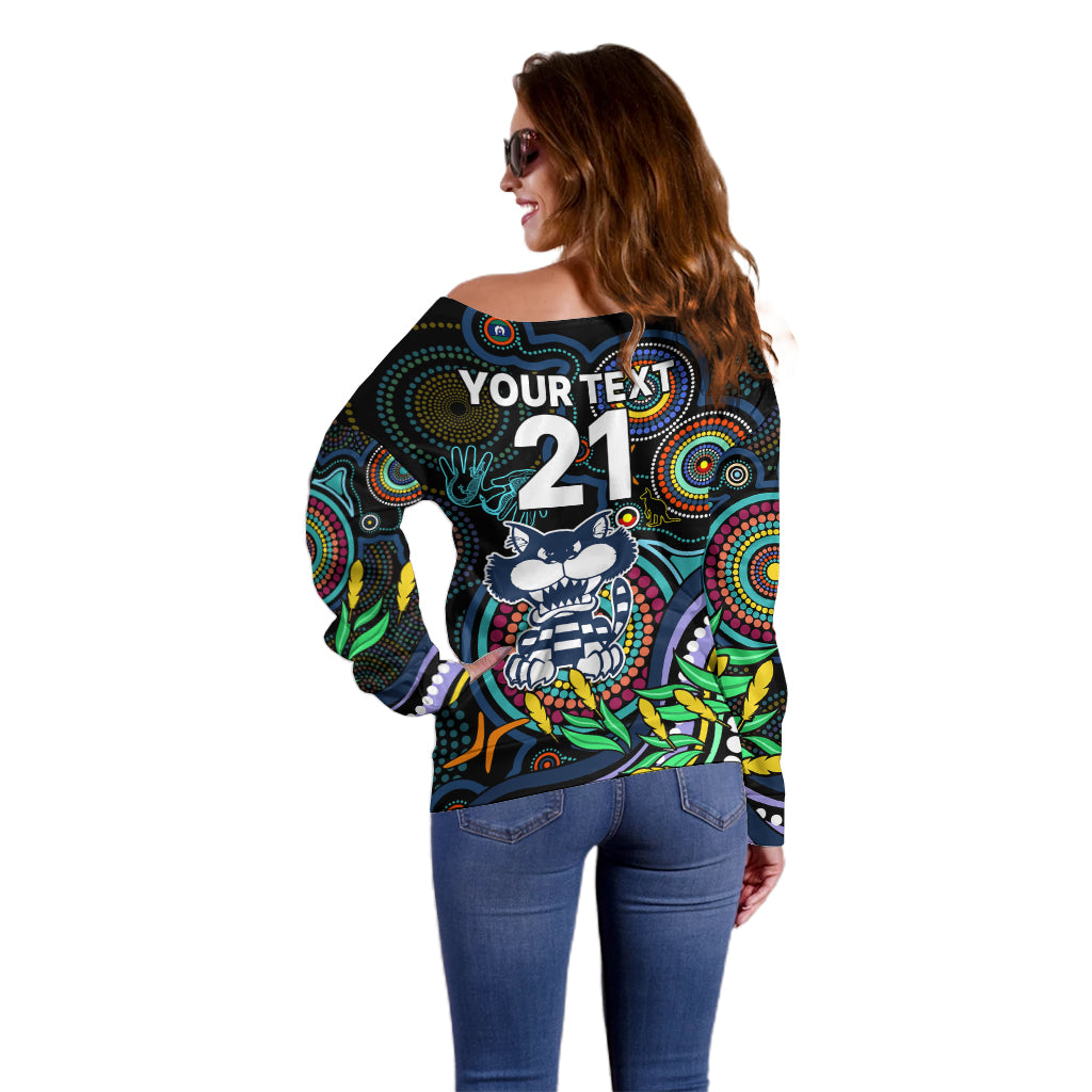 custom-cats-football-aboriginal-art-off-shoulder-sweater-naidoc-indigenous-tribal