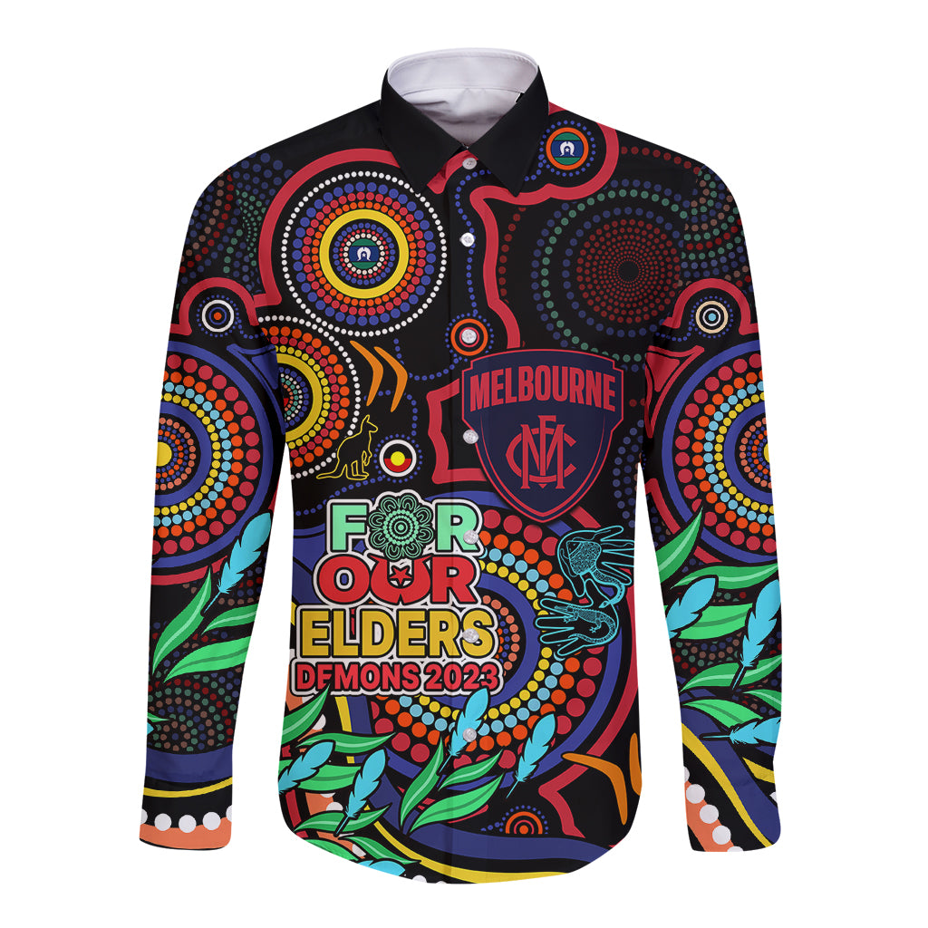 demons-football-aboriginal-art-long-sleeve-button-shirt-naidoc-indigenous-tribal