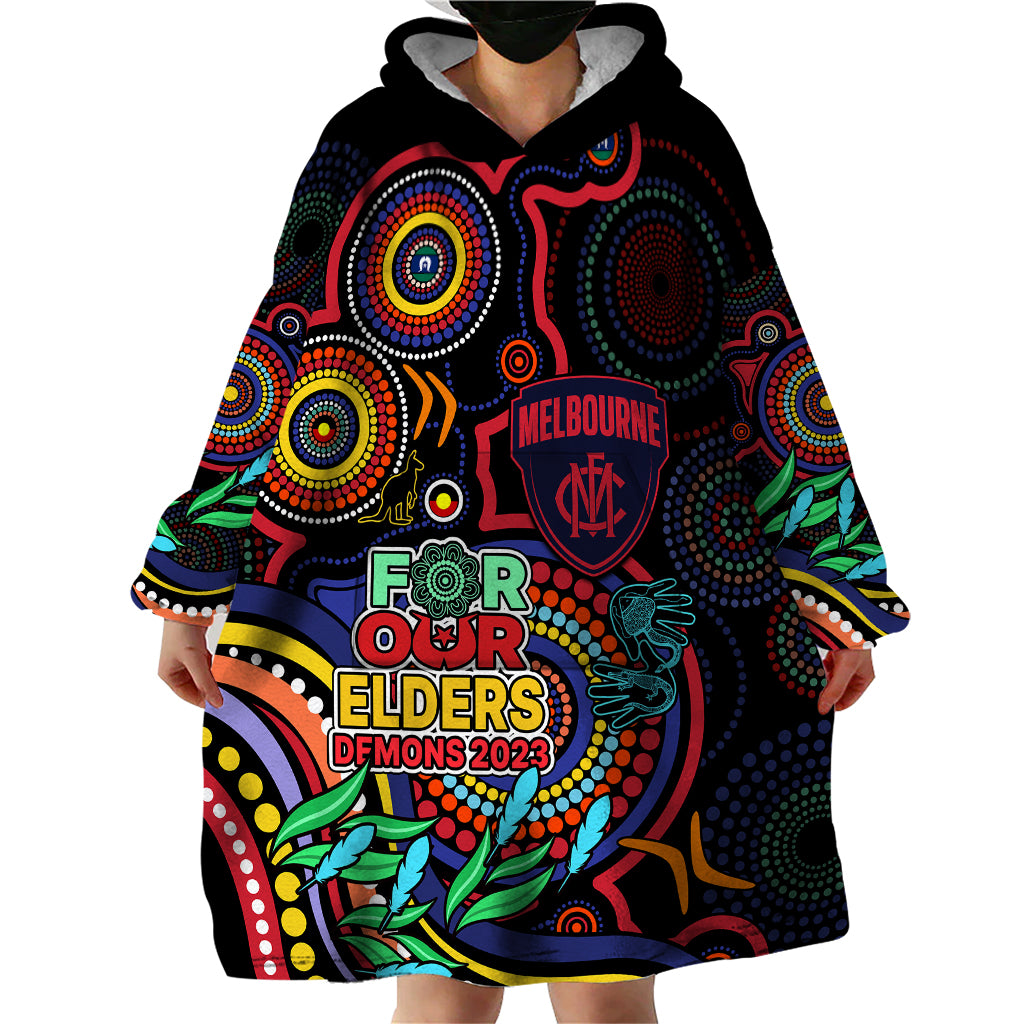 custom-demons-football-aboriginal-art-wearable-blanket-hoodie-naidoc-indigenous-tribal