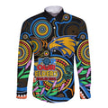 custom-eagles-football-aboriginal-art-long-sleeve-button-shirt-naidoc-indigenous-tribal