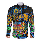 custom-eagles-football-aboriginal-art-long-sleeve-button-shirt-naidoc-indigenous-tribal