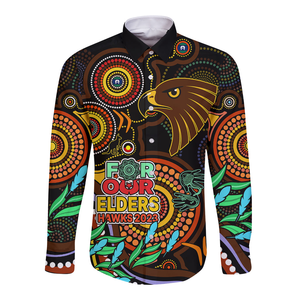 hawks-football-aboriginal-art-long-sleeve-button-shirt-naidoc-indigenous-tribal