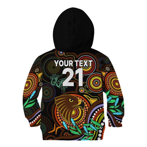custom-hawks-football-aboriginal-art-kid-hoodie-naidoc-indigenous-tribal