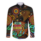 custom-hawks-football-aboriginal-art-long-sleeve-button-shirt-naidoc-indigenous-tribal