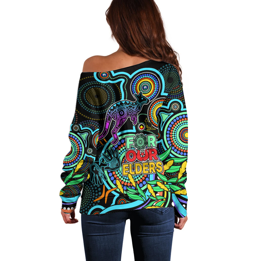 kangaroos-football-aboriginal-art-off-shoulder-sweater-naidoc-indigenous-tribal
