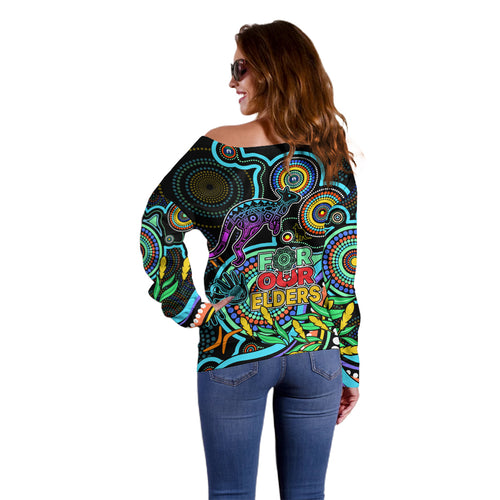 kangaroos-football-aboriginal-art-off-shoulder-sweater-naidoc-indigenous-tribal