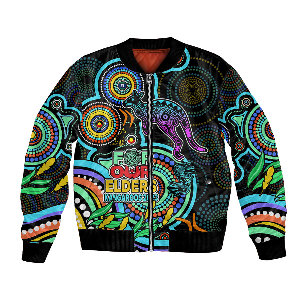 custom-kangaroos-football-aboriginal-art-bomber-jacket-naidoc-indigenous-tribal