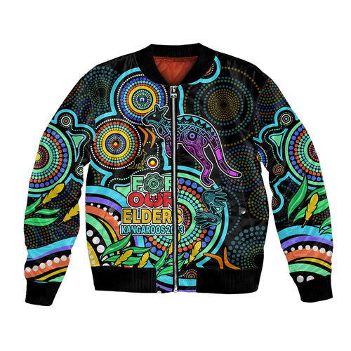 custom-kangaroos-football-aboriginal-art-bomber-jacket-naidoc-indigenous-tribal