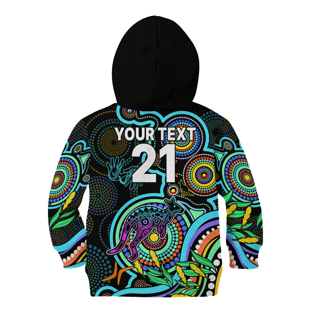 custom-kangaroos-football-aboriginal-art-kid-hoodie-naidoc-indigenous-tribal