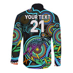 custom-kangaroos-football-aboriginal-art-long-sleeve-button-shirt-naidoc-indigenous-tribal