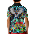 magpies-football-aboriginal-art-kid-polo-shirt-naidoc-indigenous-tribal