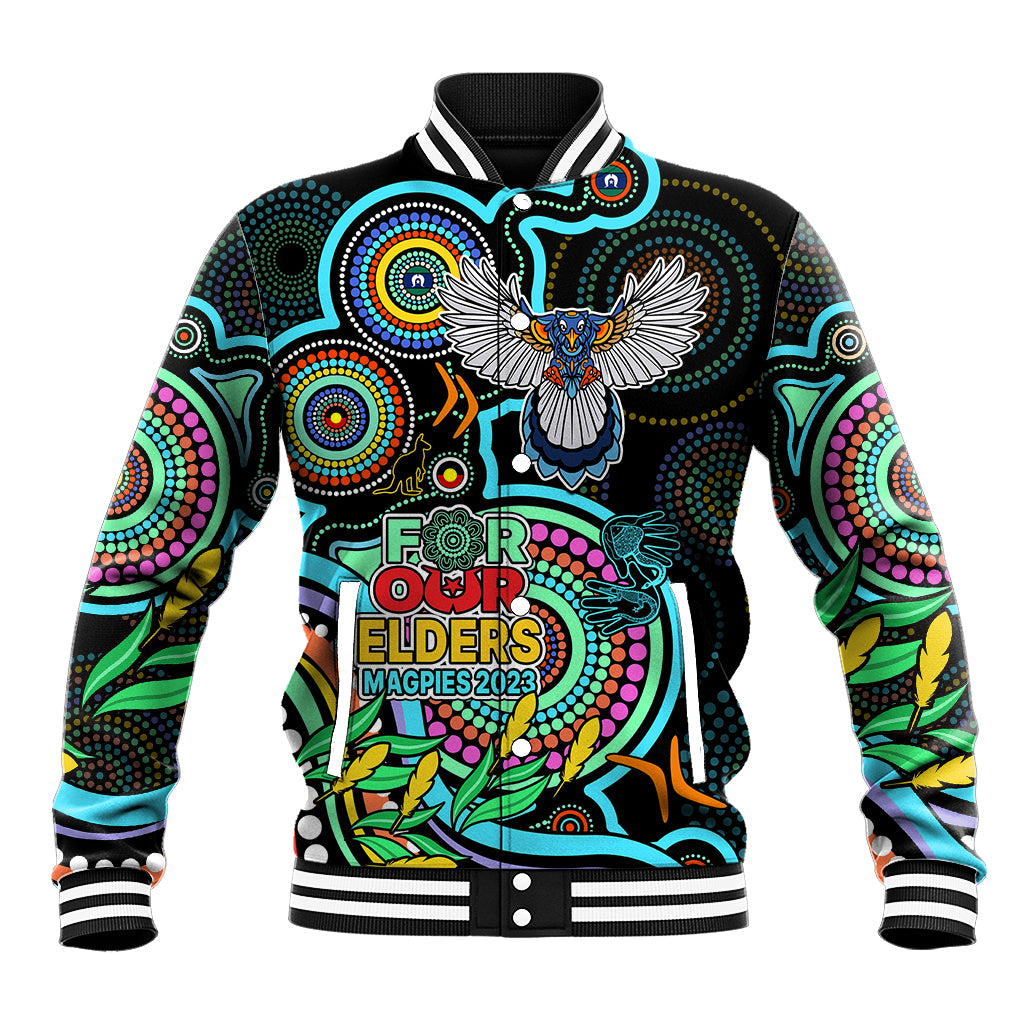 custom-magpies-football-aboriginal-art-baseball-jacket-naidoc-indigenous-tribal