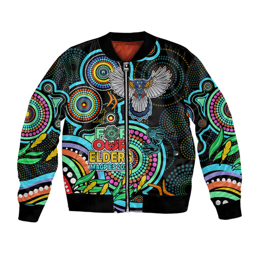 custom-magpies-football-aboriginal-art-bomber-jacket-naidoc-indigenous-tribal