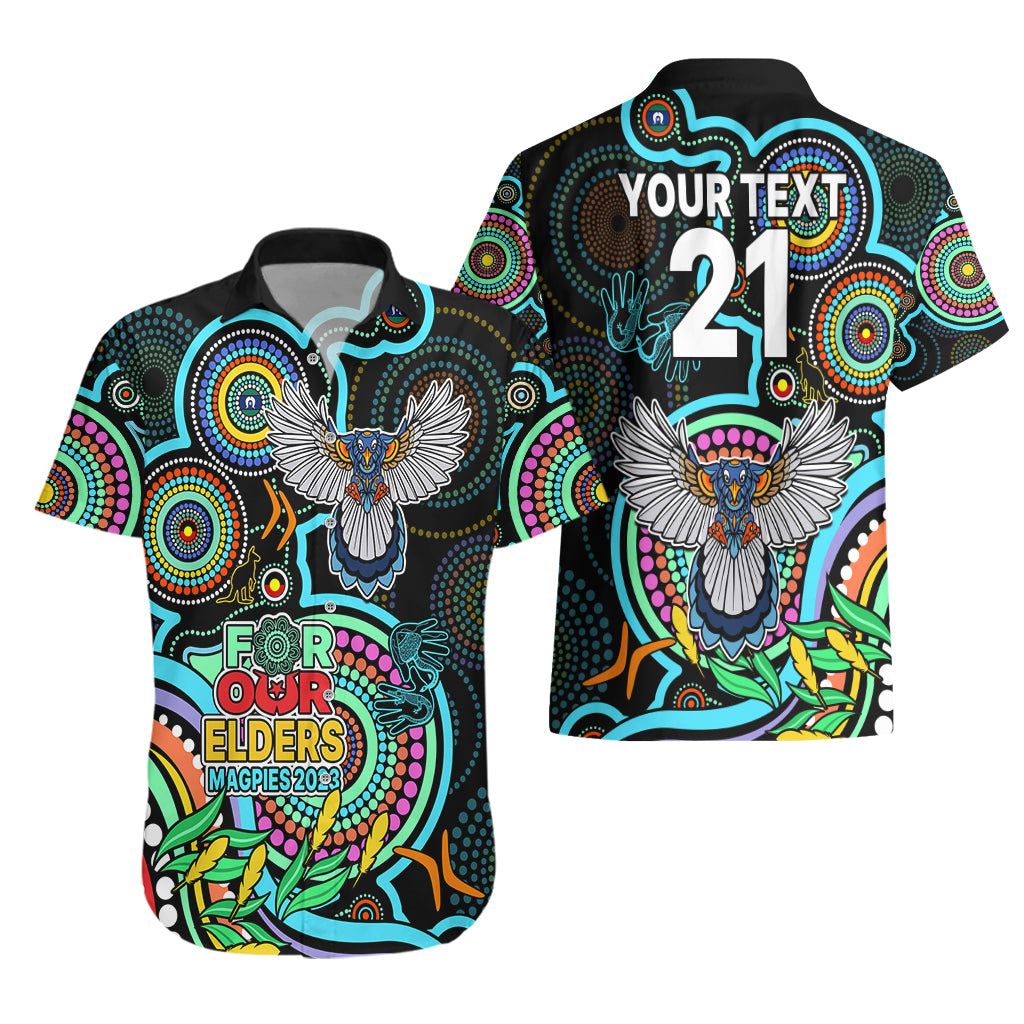 custom-magpies-football-aboriginal-art-hawaiian-shirt-naidoc-indigenous-tribal