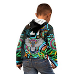 custom-magpies-football-aboriginal-art-kid-hoodie-naidoc-indigenous-tribal