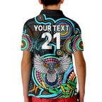custom-magpies-football-aboriginal-art-kid-polo-shirt-naidoc-indigenous-tribal