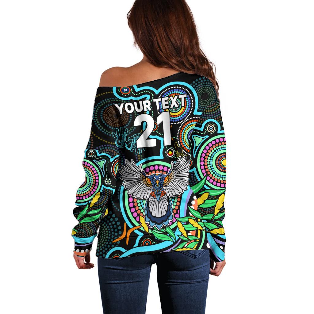 custom-magpies-football-aboriginal-art-off-shoulder-sweater-naidoc-indigenous-tribal